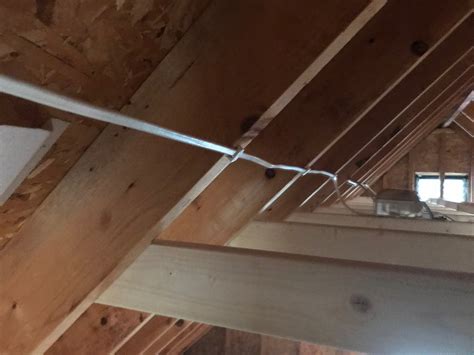 electrical box options between rafters|electrical cable over rafters.